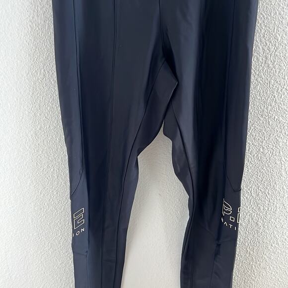 PE NATION Riseball Legging Black Spellout Athleisure Active Pants XS - Picture 6 of 12